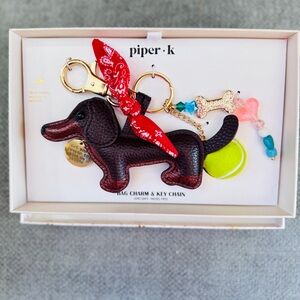 Piper•K Dachshund Bag Charm & Keychain | Dog Lover Statement Accessory